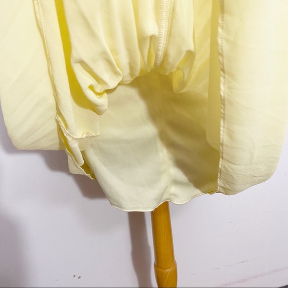 A.BYER NWT retro strapless lace bodice pleated chiffon high low belted dress 7 - Picture 7 of 10